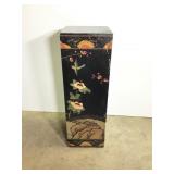 Vintage Chinese Black Lacquer Pedestal