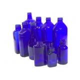 11pcs Cobalt Blue Jars & Bottles