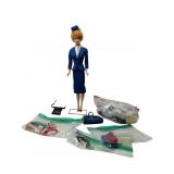 Vtg American Airlines Barbie Complete w Extras