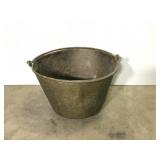 19th C. Antique Spun Brass Bucket