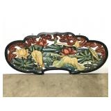 Antique Carved Chinese Wood Relief Panel
