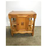 Vintage Wooden Multi-Tier Side Table/Cabinet
