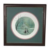 Grant Wood School Signed Print - Pat Buckley Moss