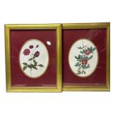 2 Framed Floral Prints