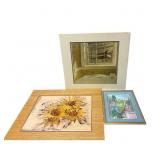 Framed Water Color Unframed Sunflower Batik+