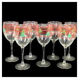 7 Waechtersbach Christmas Wine Glasses