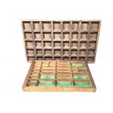 Vtg Wooden Printer