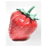 Vtg Strawberry Cookie Jar 10" H