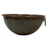 Heavy Solid Copper & Brass Mixing Bowl