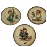 Goebel Hummel Plates 1971; 1974-75 Boxed