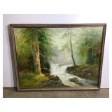Oil on Canvas Landscape Painting Signed Rogers