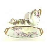 5pcs Bavarian Floral China w Pitcher +