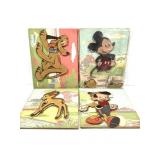 5 Vtg Walt Disney Wall Decor
