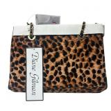 NOS Diane Gilman Leopard Print Purse w Tags