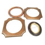 4 Vtg Wooden Picture Frames