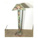 Hand Carved Relief Wooden Floor Lamp