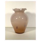 Vtg Arte Murano Lavorazione Vase w Murrine Accents