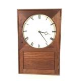 Vtg Wood Wall Clock - Tested & Working