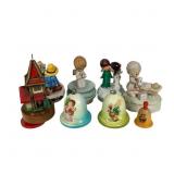 7 Vtg Christmas Music Boxes w Paddington Bear