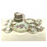 30pcs M & Z Austria Teacups Plates Saucers +