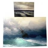 2 Decorative Nautical Canvas Prints