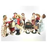 Collection of Byers Choice Ltg Chrismas Decor +