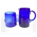 Cobalt Blue Pitcher & Crock