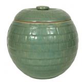 Unique Vtg Pinecone Style Ceramic Cookie Jar