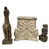 Cast Plaster Gargoyle Gryphon & Corinthian Wall
