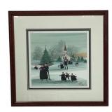 Christmas Joy Signed Print - Pat Buckley Moss