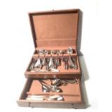 WMF Silverplate Silverware Set w/Walnut Box