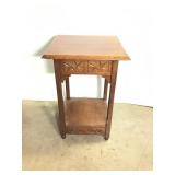 Chinese Carved Wooden Side Table