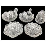 5pcs American Brilliant Cut Crystal