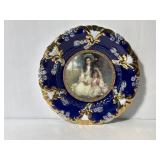 Royal Vienna Style Cobalt Plate