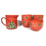 Waechtersbach Christmas Bowls & Pitcher