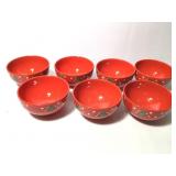 7 Waechtersbach Christmas Ceramic Bowls