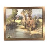 Ida Gordon Brown Cty Oil on Canvas Landscape