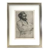 Whistler Drouet Sculpteur 1859 Etching Drypoint
