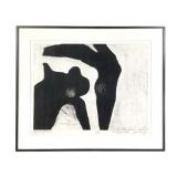 Yaï¿½akov Boussidan Etching 1970, Couple