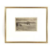 Arthur Parsons St Ives Porthminster Hill Etching