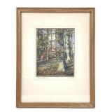 Hohenberger Hand Tinted Photo Print Brown Cty IN