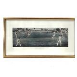Cricket Match 19C Etching aft James Pollard