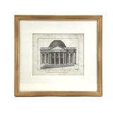 Dublin Royal Exchange Architectural Engraving