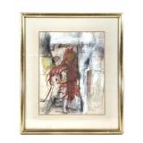 Philip Jones 1962 "Study for Painting" Ink