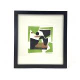 Phyllis J Rogers Modernist Relief / Woodcut Signed