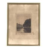 Wijsmuller NZ Voorburgwal Te Amsterdam 19C Etching