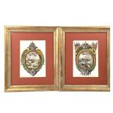 A. Specchi Engraved James II Memorial Book Plates