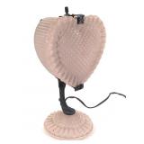 A.F Klingsberg Art Deco Pink Glass Heart Lamp