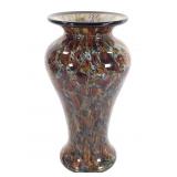 2010 The Glass Forge Hand Blown Multi-Color Vase