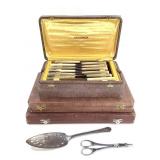 1930-40s Nogent French Serving Utensil Sets